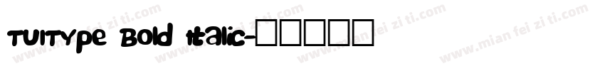 TUIType Bold Italic字体转换